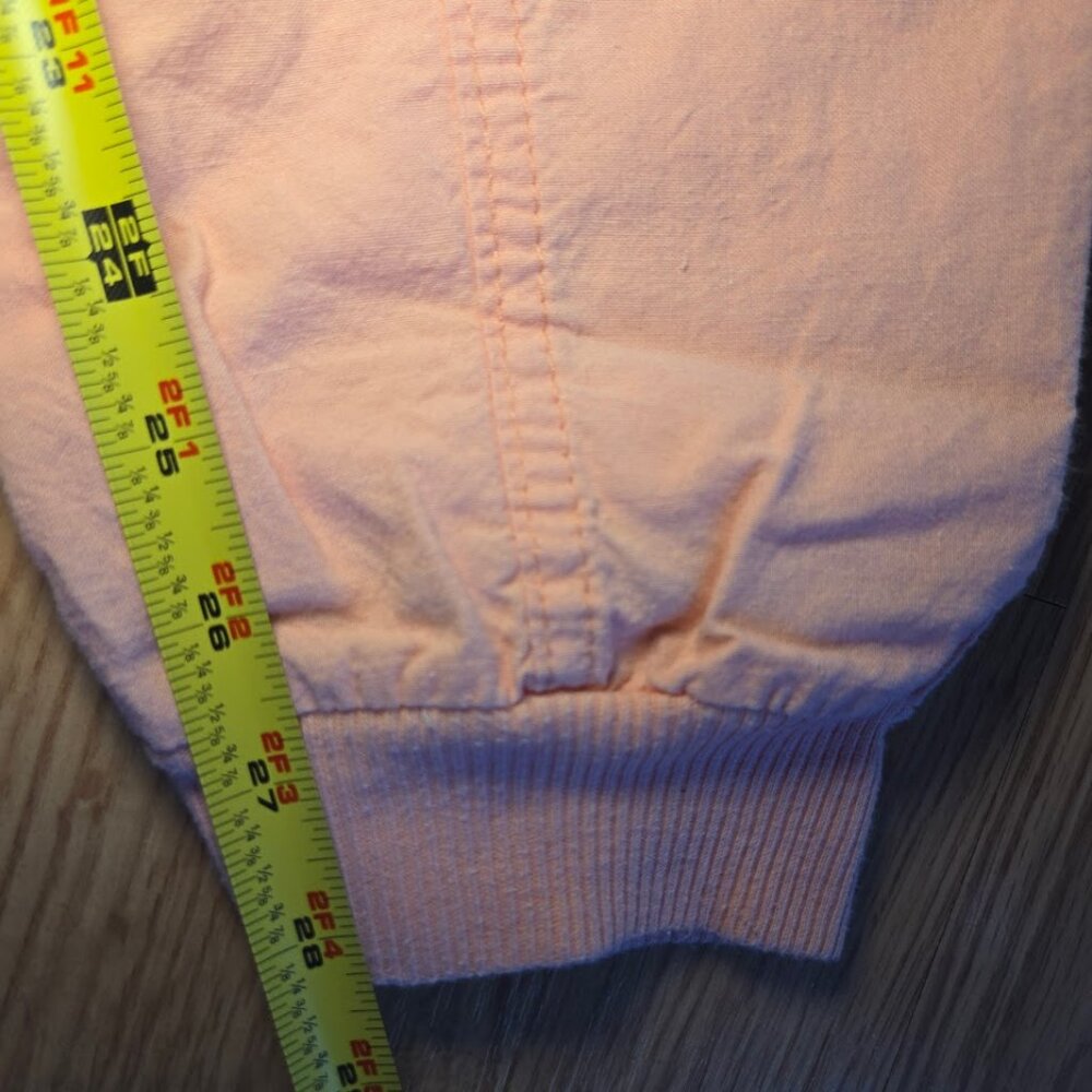 Vintage 80s Taylor II by Sandra Taylor Coral Cotton Jogger Pants Small USA Made - Picture 7 of 7